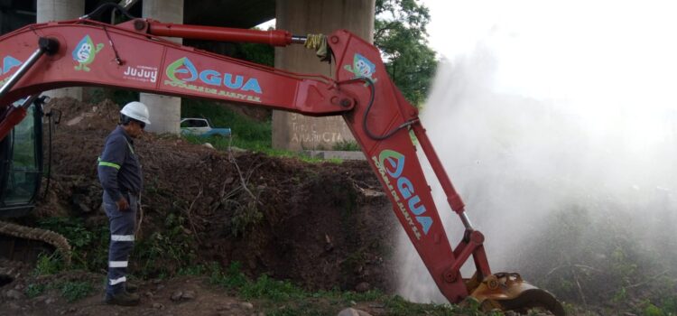 Agua Potable de Jujuy articula soluciones finales en acueducto del Puente Paraguay